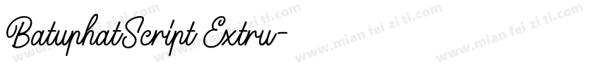 BatuphatScript Extru字体转换
